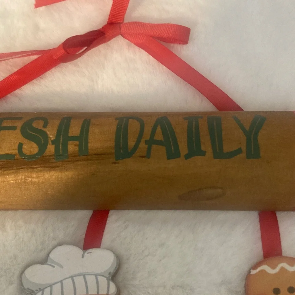 Hobby Lobby Gingerbread Rolling Pin Wall Hanging Sign